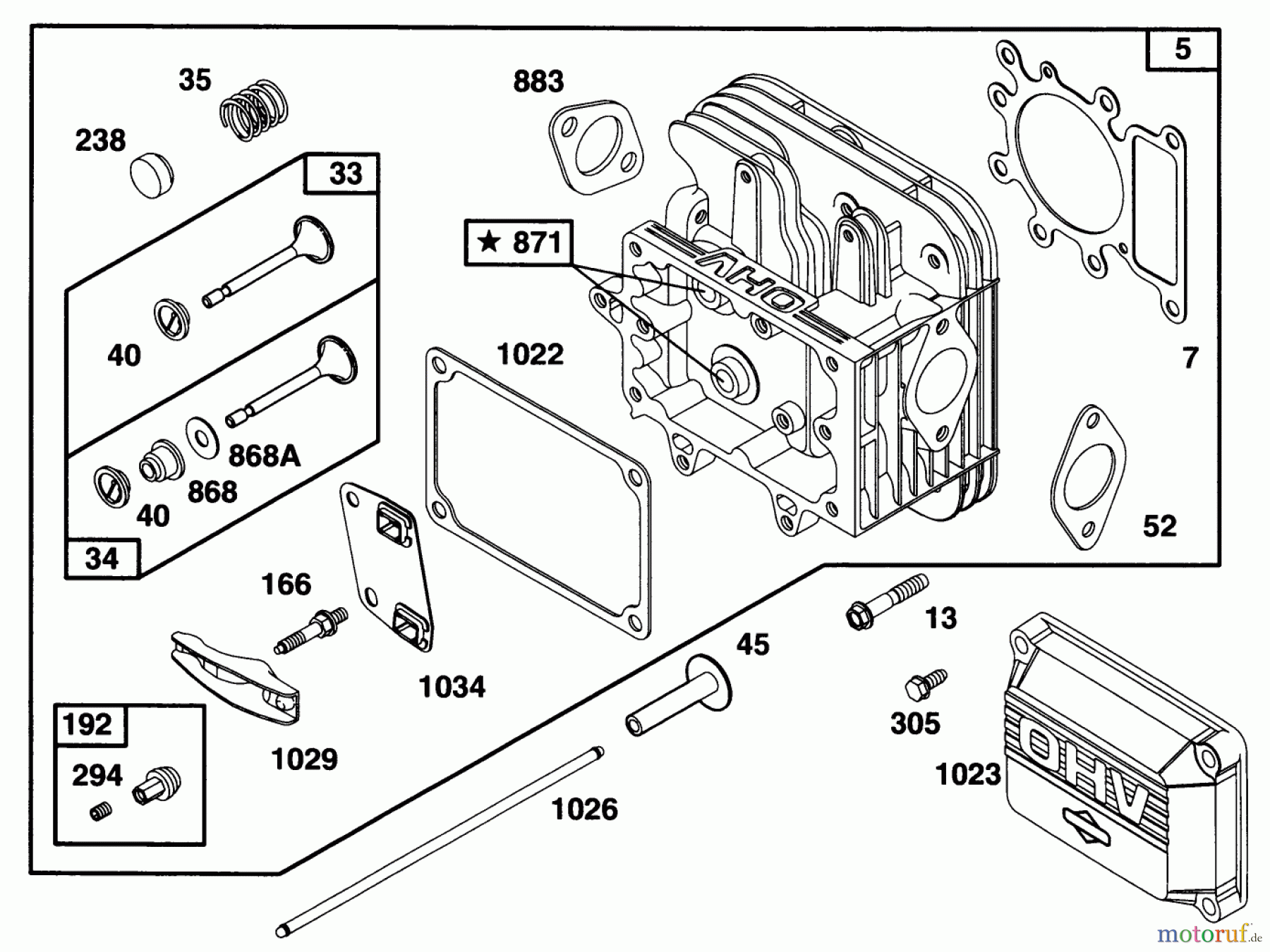 Toro Neu Mowers, Lawn & Garden Tractor Seite 1 71217 (14-38HXL) - Toro 14-38HXL Lawn Tractor, 1996 (6900001-6999999) ENGINE BRIGGS & STRATTON MODEL 28N707-0131-01 #2