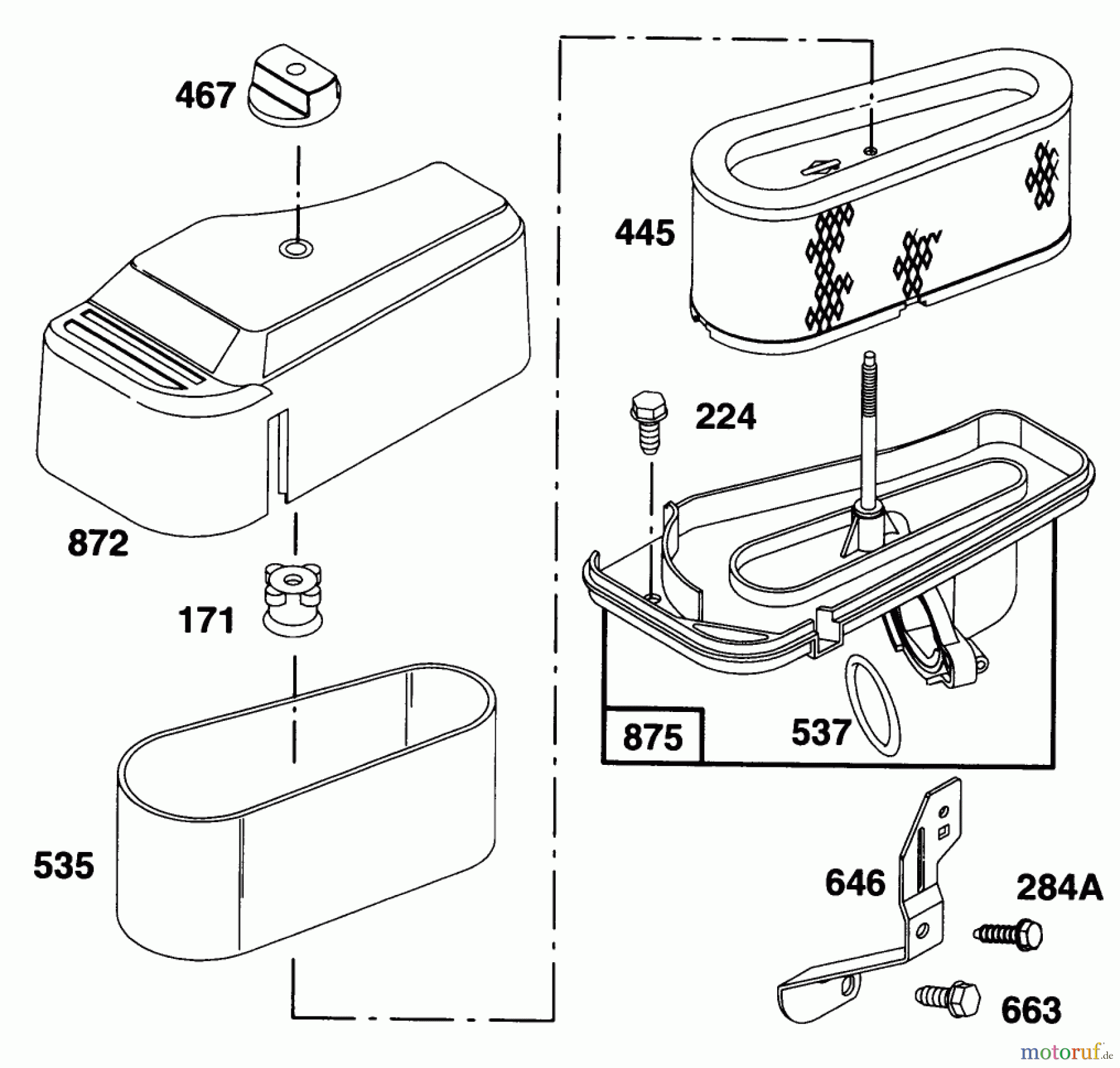 Toro Neu Mowers, Lawn & Garden Tractor Seite 1 71217 (14-38HXL) - Toro 14-38HXL Lawn Tractor, 1996 (6900001-6999999) ENGINE BRIGGS & STRATTON MODEL 28N777-0174-01 #6