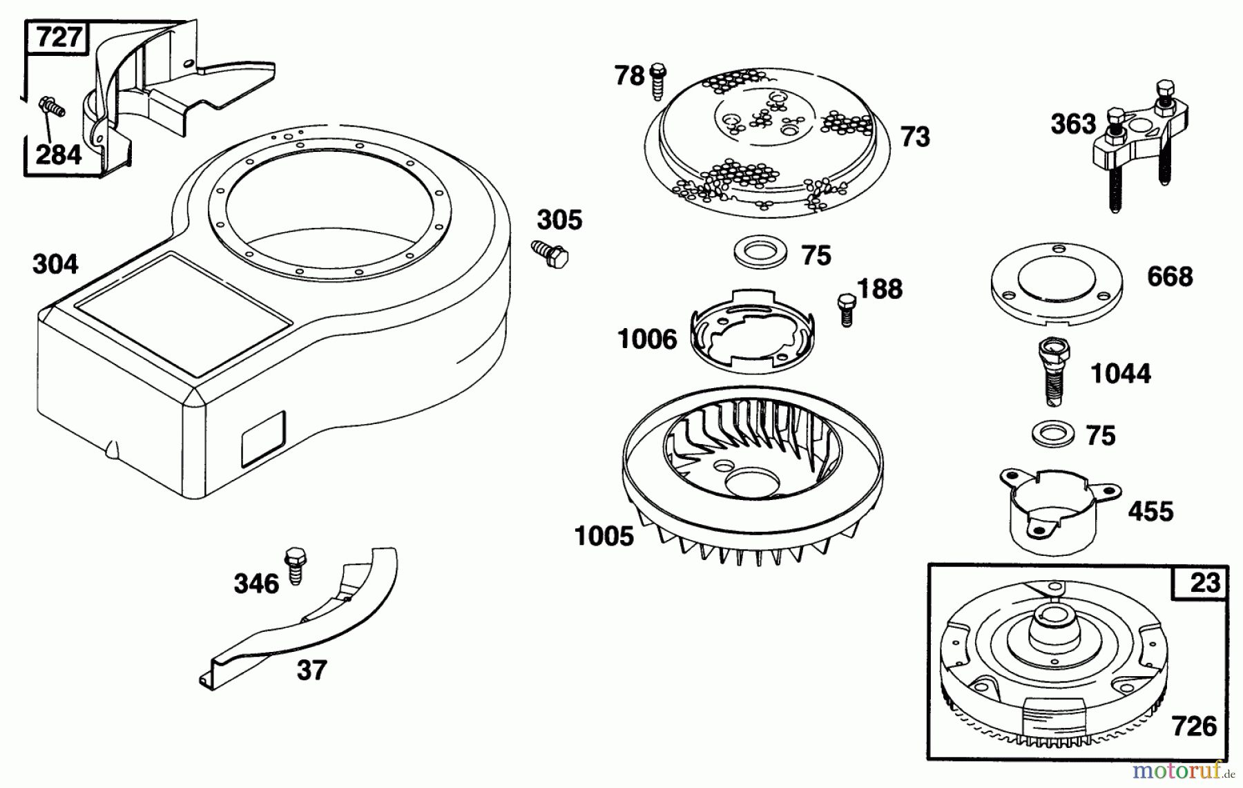 Toro Neu Mowers, Lawn & Garden Tractor Seite 1 71217 (14-38HXL) - Toro 14-38HXL Lawn Tractor, 1996 (6900001-6999999) ENGINE BRIGGS & STRATTON MODEL 28N777-0174-01 #8