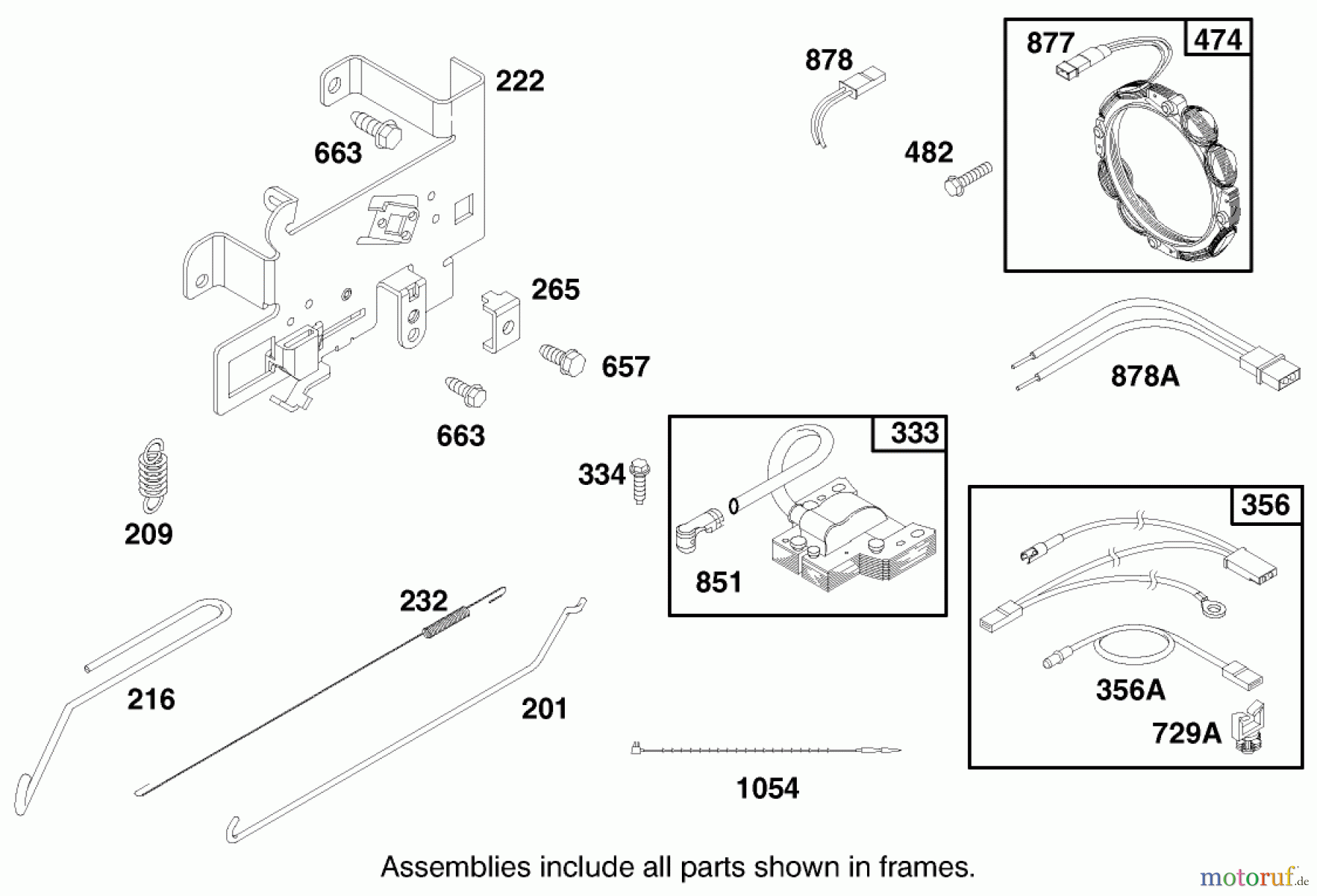 Toro Neu Mowers, Lawn & Garden Tractor Seite 1 71217 (14-38HXL) - Toro 14-38HXL Lawn Tractor, 1997 (7900001-7999999) ENGINE BRIGGS & STRATTON MODEL 28N707-0131-01 #6
