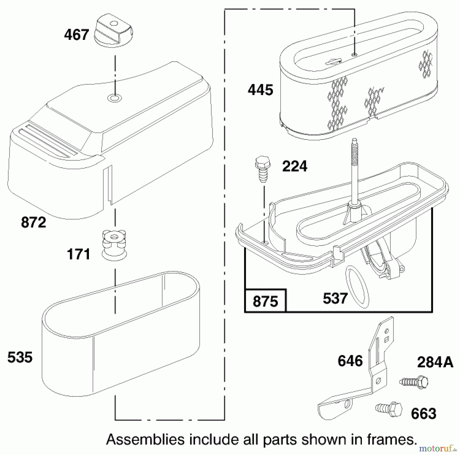  Toro Neu Mowers, Lawn & Garden Tractor Seite 1 71217 (14-38HXL) - Toro 14-38HXL Lawn Tractor, 1997 (7900001-7999999) ENGINE BRIGGS & STRATTON MODEL 28N777-0174-01 #5