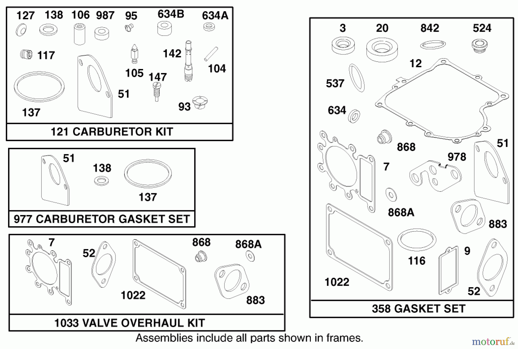  Toro Neu Mowers, Lawn & Garden Tractor Seite 1 71217 (14-38HXL) - Toro 14-38HXL Lawn Tractor, 1997 (7900001-7999999) ENGINE BRIGGS & STRATTON MODEL 28N777-0174-01 #9