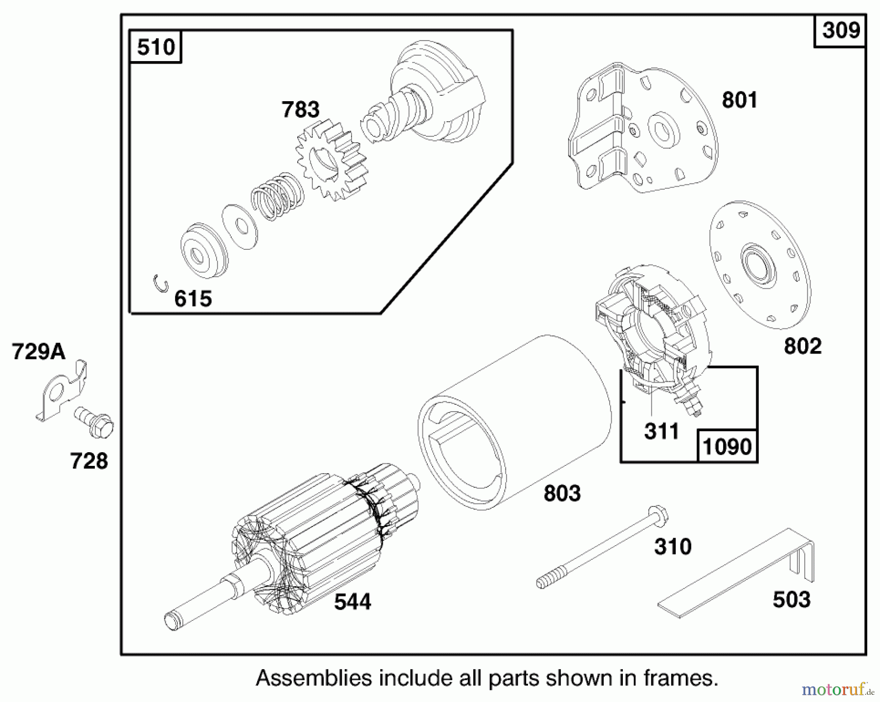  Toro Neu Mowers, Lawn & Garden Tractor Seite 1 71196 (16-44HXL) - Toro 16-44HXL Lawn Tractor, 1997 (7900001-7999999) ENGINE BRIGGS & STRATTON MODEL 28Q777-0668-A1 #9