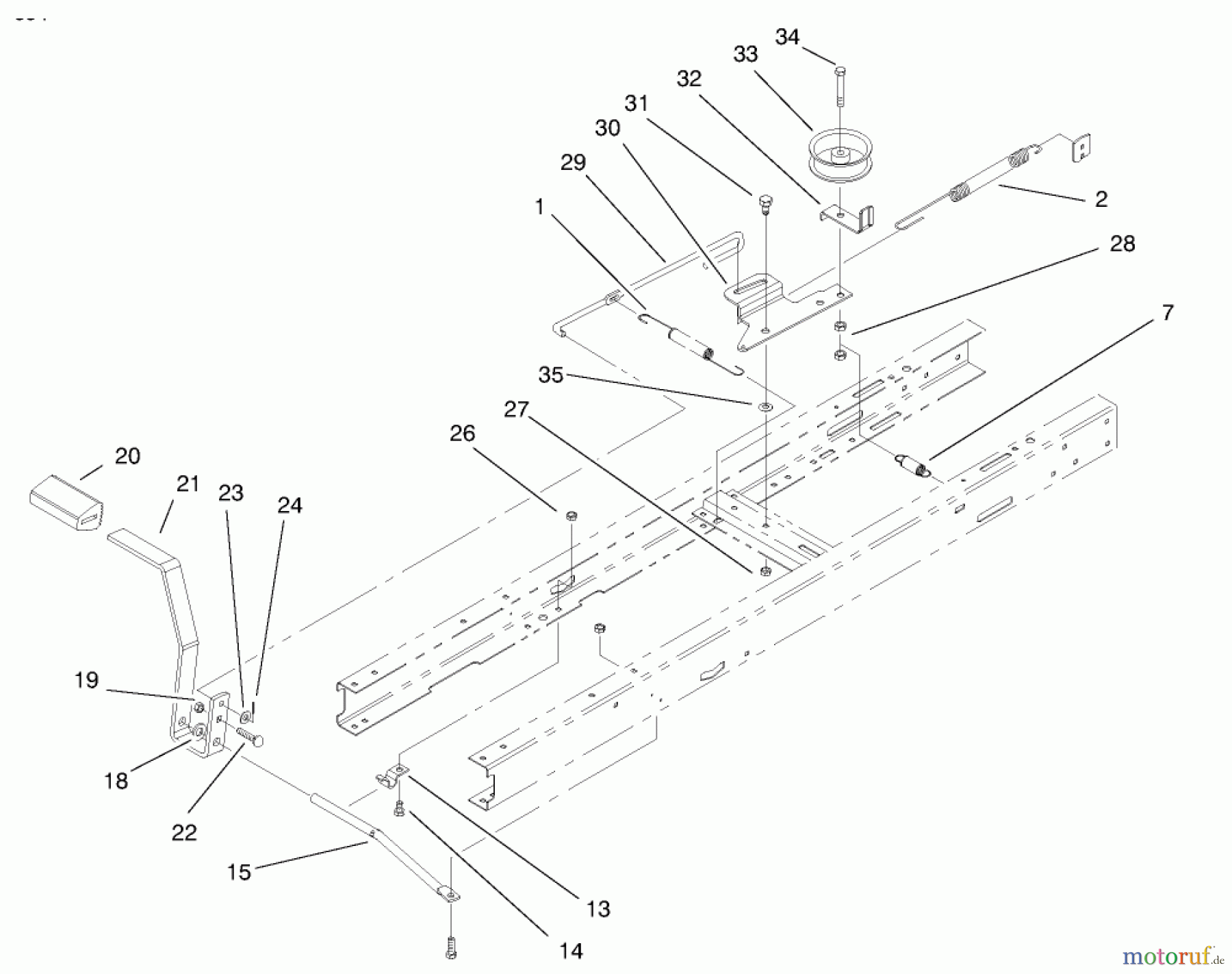 Toro Neu Mowers, Lawn & Garden Tractor Seite 1 71196 (16-44HXL) - Toro 16-44HXL Lawn Tractor, 1998 (8900001-8999999) CLUTCH ASSEMBLY