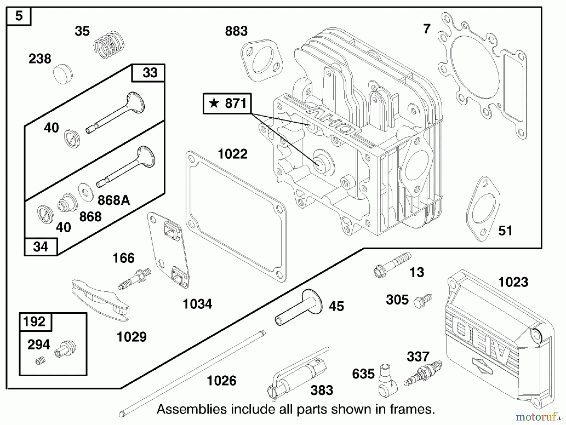 Toro Neu Mowers, Lawn & Garden Tractor Seite 1 71196 (16-44HXL) - Toro 16-44HXL Lawn Tractor, 1998 (8900001-8999999) ENGINE BRIGGS & STRATTON MODEL 28Q777-0668-E1 #2