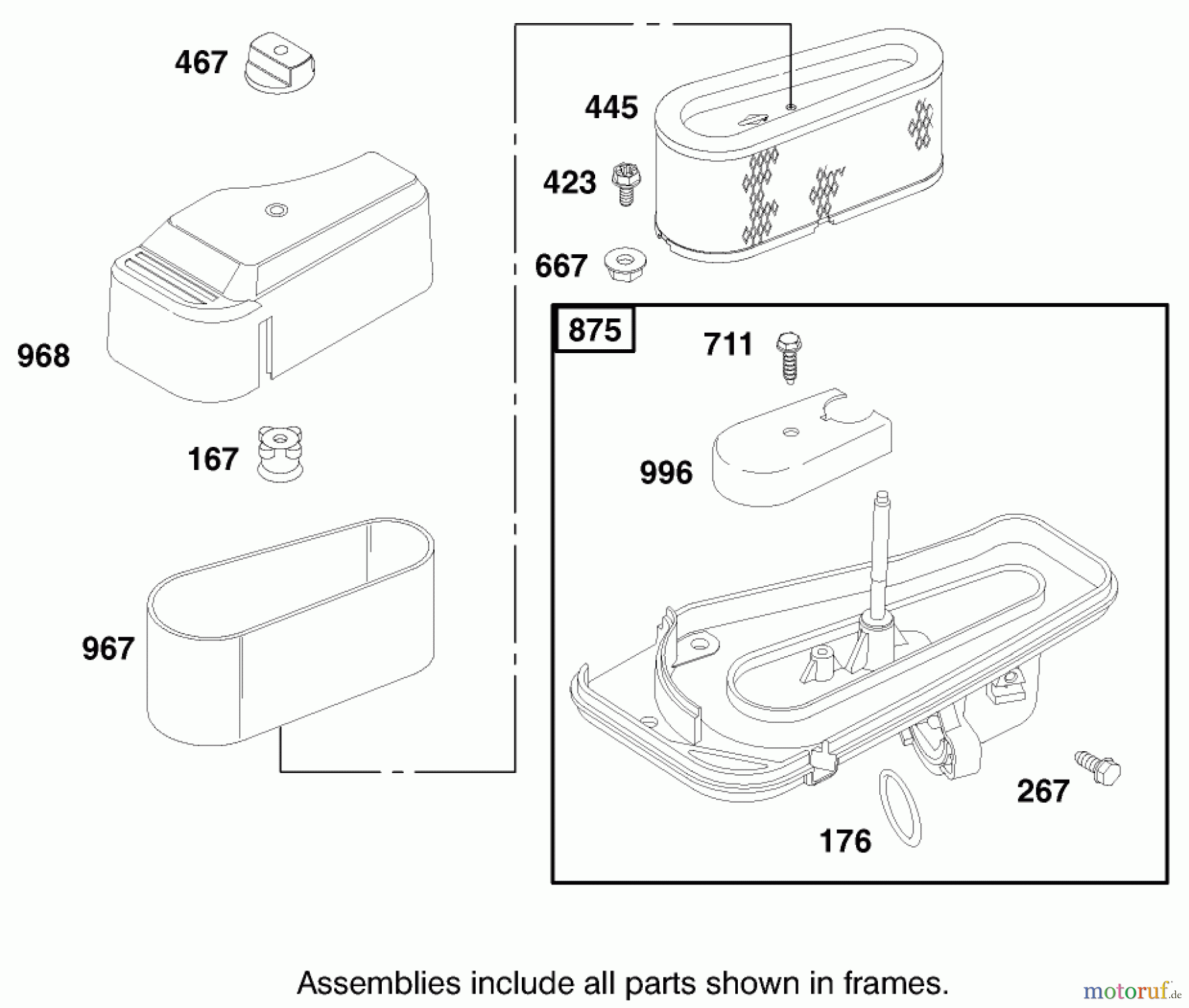 Toro Neu Mowers, Lawn & Garden Tractor Seite 1 71197 (17-44HXL) - Toro 17-44HXL Lawn Tractor, 1999 (9900001-9999999) ENGINE BRIGGS & STRATTON MODEL 312777-0128-E1 #7
