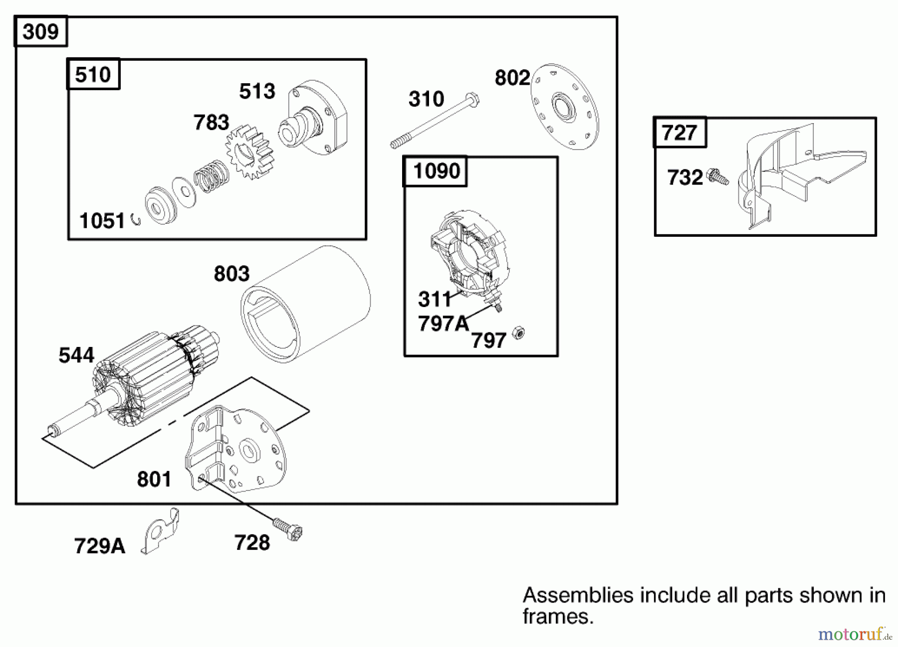Toro Neu Mowers, Lawn & Garden Tractor Seite 1 71197 (17-44HXL) - Toro 17-44HXL Lawn Tractor, 1999 (9900001-9999999) ENGINE BRIGGS & STRATTON MODEL 312777-0128-E1 #9