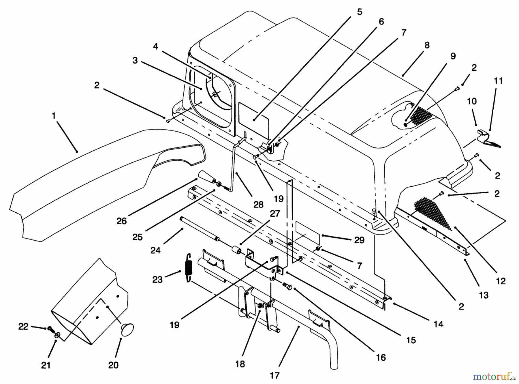 Toro Neu Accessories, Mower 79102 - Toro 44