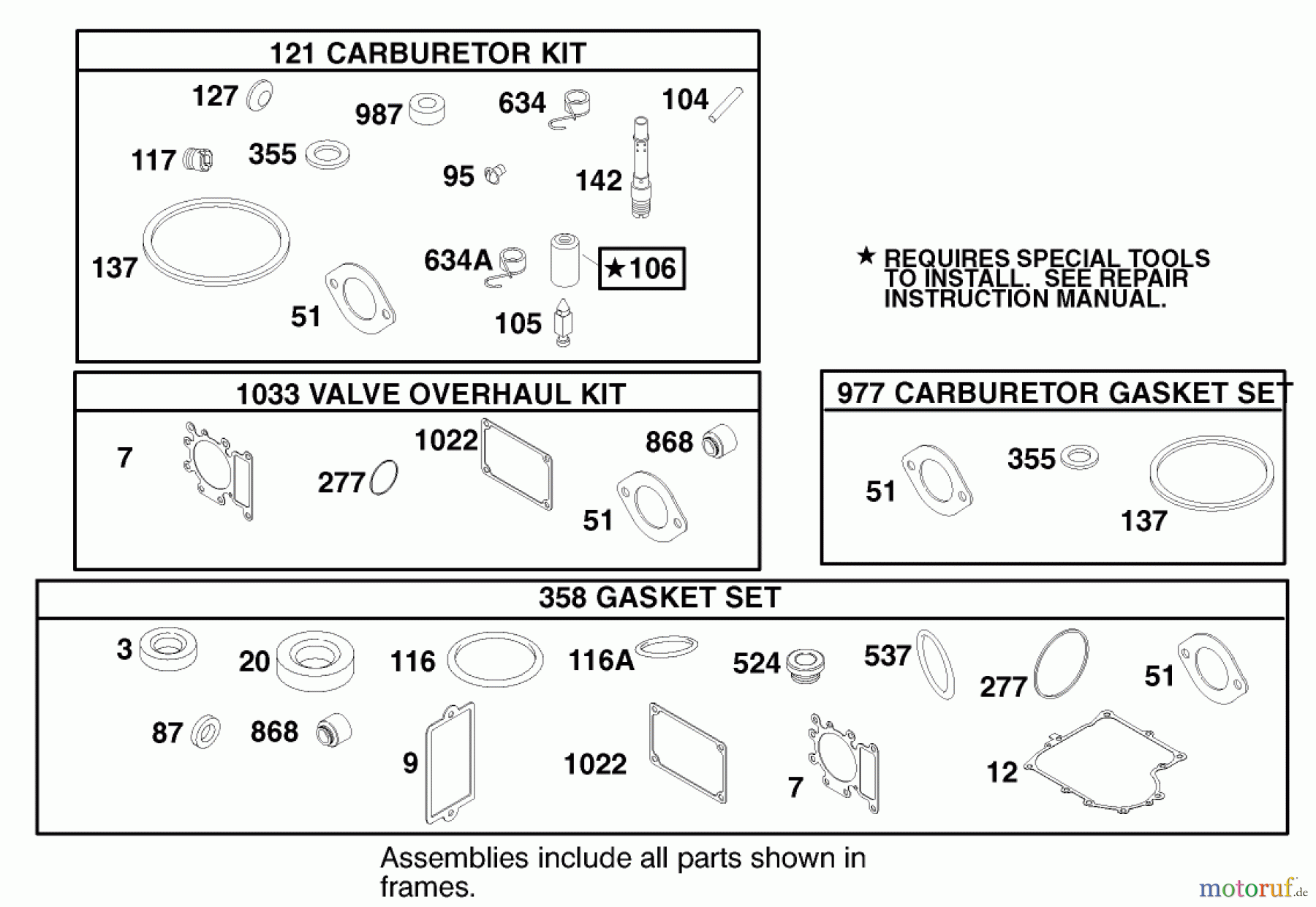 Toro Neu Mowers, Lawn & Garden Tractor Seite 1 71280 (17-44HXLE) - Toro 17-44HXLE Lawn Tractor, 2000 (200000001-200999999) ENGINE BRIGGS & STRATTON MODEL 312777-0128-E1 #10