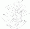 Toro 71280 (17-44HXLE) - 17-44HXLE Lawn Tractor, 2000 (200000001-200999999) Ersatzteile REAR BODY & SEAT ASSEMBLY