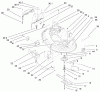 Toro 71198 (14-38XL) - 14-38XL Lawn Tractor, 1999 (9900001-9999999) Ersatzteile 38" DECK COMPONENTS