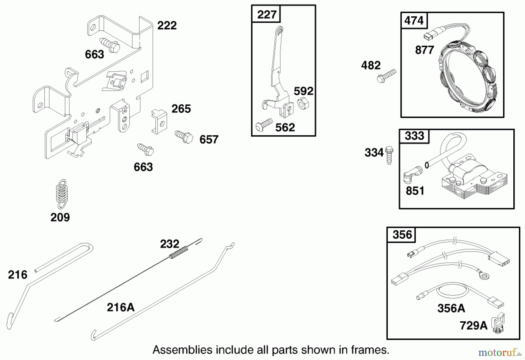 Toro Neu Mowers, Lawn & Garden Tractor Seite 1 71198 (14-38XL) - Toro 14-38XL Lawn Tractor, 1999 (9900001-9999999) ENGINE BRIGGS & STRATTON MODEL 28N777-1174-E1 #6