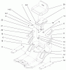 Toro 71198 (14-38XL) - 14-38XL Lawn Tractor, 1999 (9900001-9999999) Ersatzteile REAR BODY & SEAT ASSEMBLY