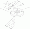 Toro 71199 (12-32XL) - 12-32XL Lawn Tractor, 1999 (9900001-9999999) Ersatzteile 32" DECK COMPONENTS ASSEMBLY #1