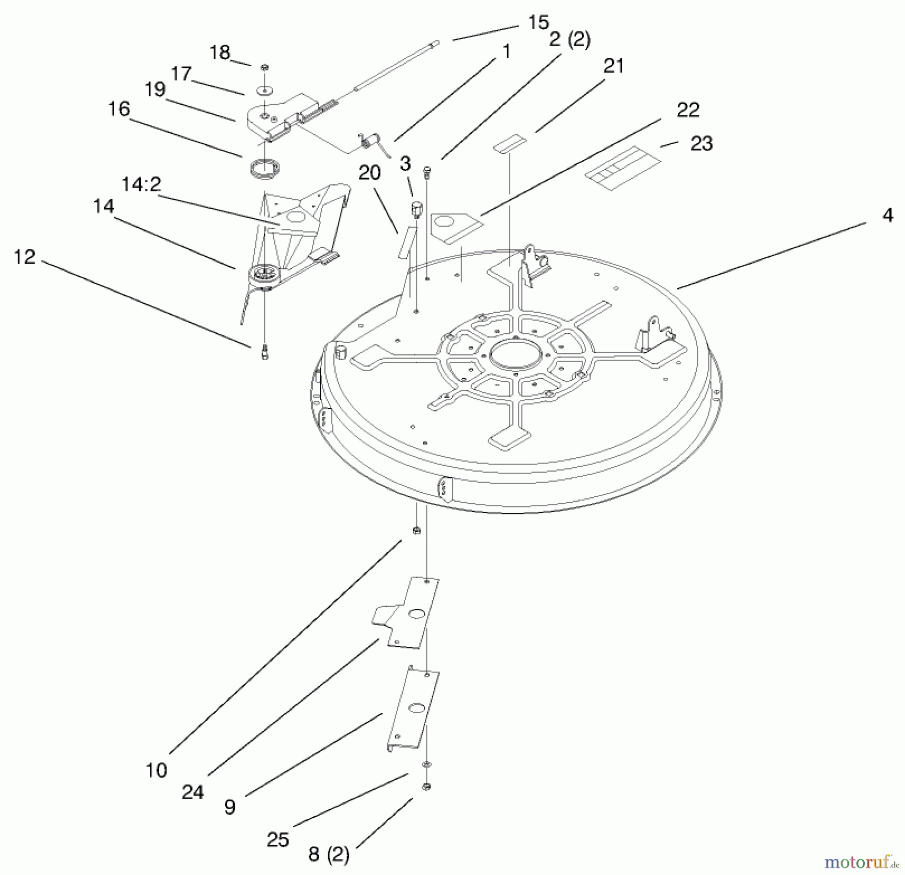 Toro Neu Mowers, Lawn & Garden Tractor Seite 1 71199 (12-32XL) - Toro 12-32XL Lawn Tractor, 1999 (9900001-9999999) 32