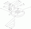 Toro 71199 (12-32XL) - 12-32XL Lawn Tractor, 2000 (200000001-200999999) Ersatzteile 32" DECK COMPONENTS ASSEMBLY #1