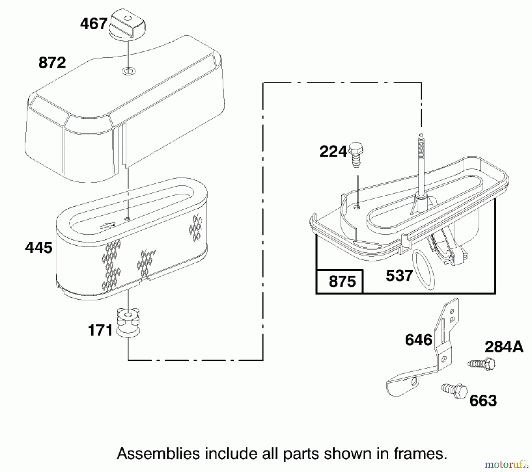  Toro Neu Mowers, Lawn & Garden Tractor Seite 1 71199 (12-32XL) - Toro 12-32XL Lawn Tractor, 2000 (200000001-200999999) ENGINE BRIGGS & STRATTON MODEL 284707-1148-E1 #5