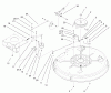 Toro 71199 (12-32XL) - 12-32XL Lawn Tractor, 2002 (220000001-220999999) Ersatzteile 32" DECK BLADE DRIVE & BRAKING COMPONENTS ASSEMBLY
