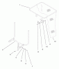 Toro 79102 - 44" Vacuum Bagger, XL Series Lawn Tractors, 2004 (240000001-240999999) Ersatzteile BAG AND FRAME ASSEMBLY