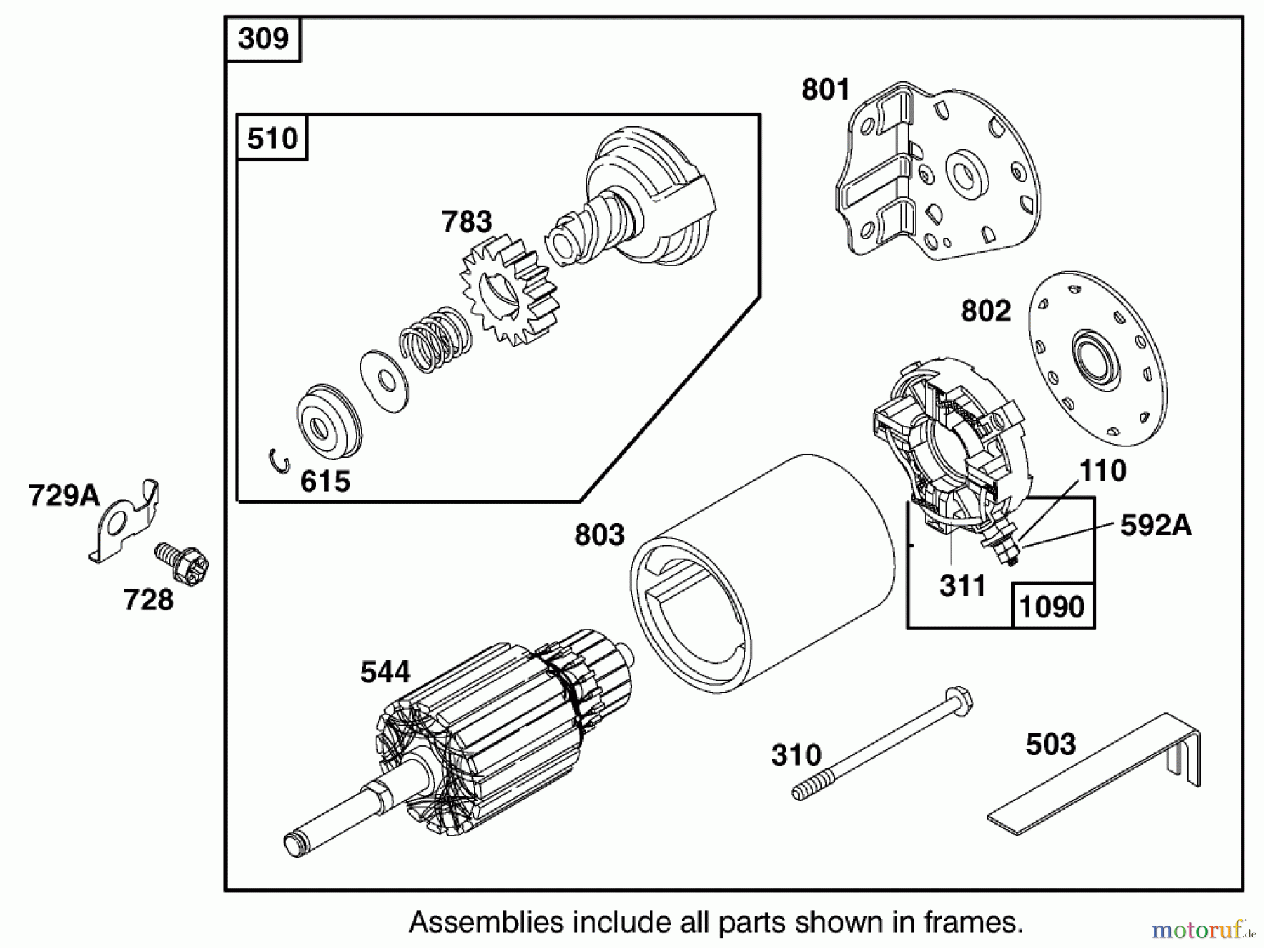 Toro Neu Mowers, Lawn & Garden Tractor Seite 1 71199 (12-32XL) - Toro 12-32XL Lawn Tractor, 2001 (210000001-210999999) STARTER MOTOR ASSEMBLY BRIGGS AND STRATTON 284707-1148-E1