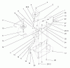 Toro 79102 - 44" Vacuum Bagger, XL Series Lawn Tractors, 2004 (240000001-240999999) Ersatzteile DRIVE COMPONENTS ASSEMBLY