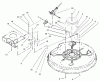 Toro 71199 (12-32XL) - 12-32XL Lawn Tractor, 2003 (230000001-230999999) Ersatzteile 32IN DECK BLADE DRIVE/BRAKE ASSEMBLY