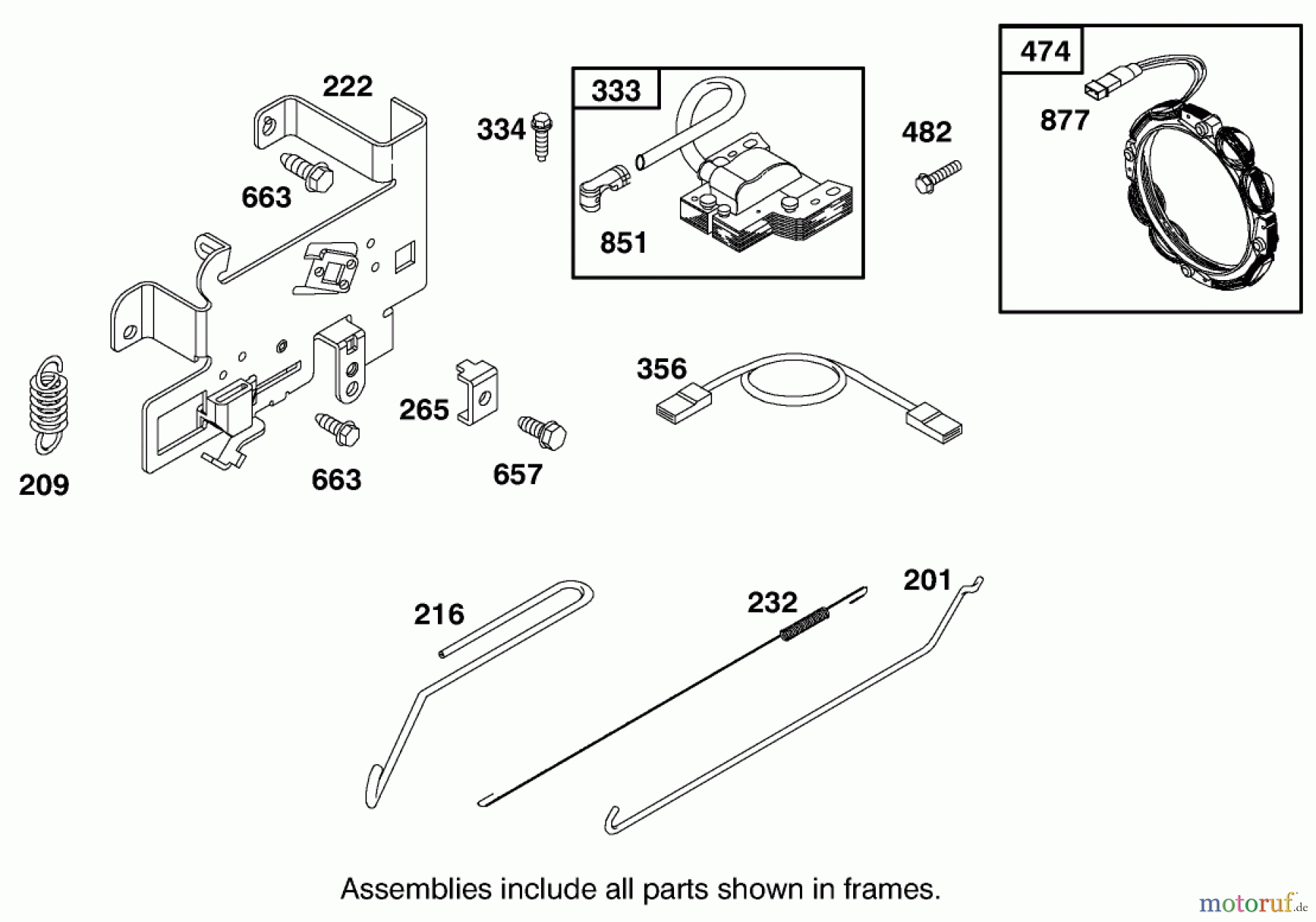 Toro Neu Mowers, Lawn & Garden Tractor Seite 1 71199 (12-32XL) - Toro 12-32XL Lawn Tractor, 2003 (230000001-230999999) ALTERNATOR AND MISCELLANEOUS ASSEMBLY BRIGGS AND STRATTON 284707-1148-E1
