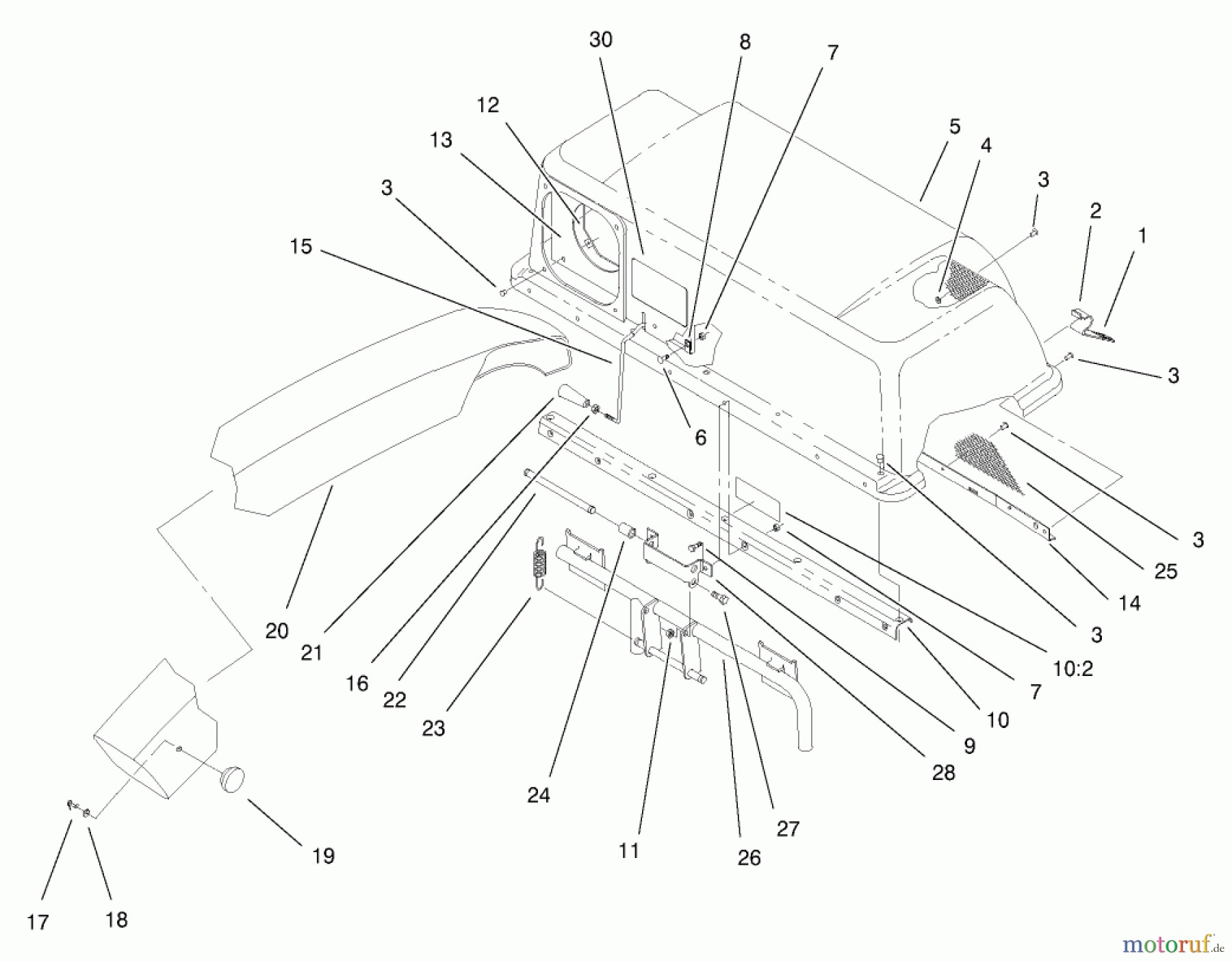 Toro Neu Accessories, Mower 79102 - Toro 44