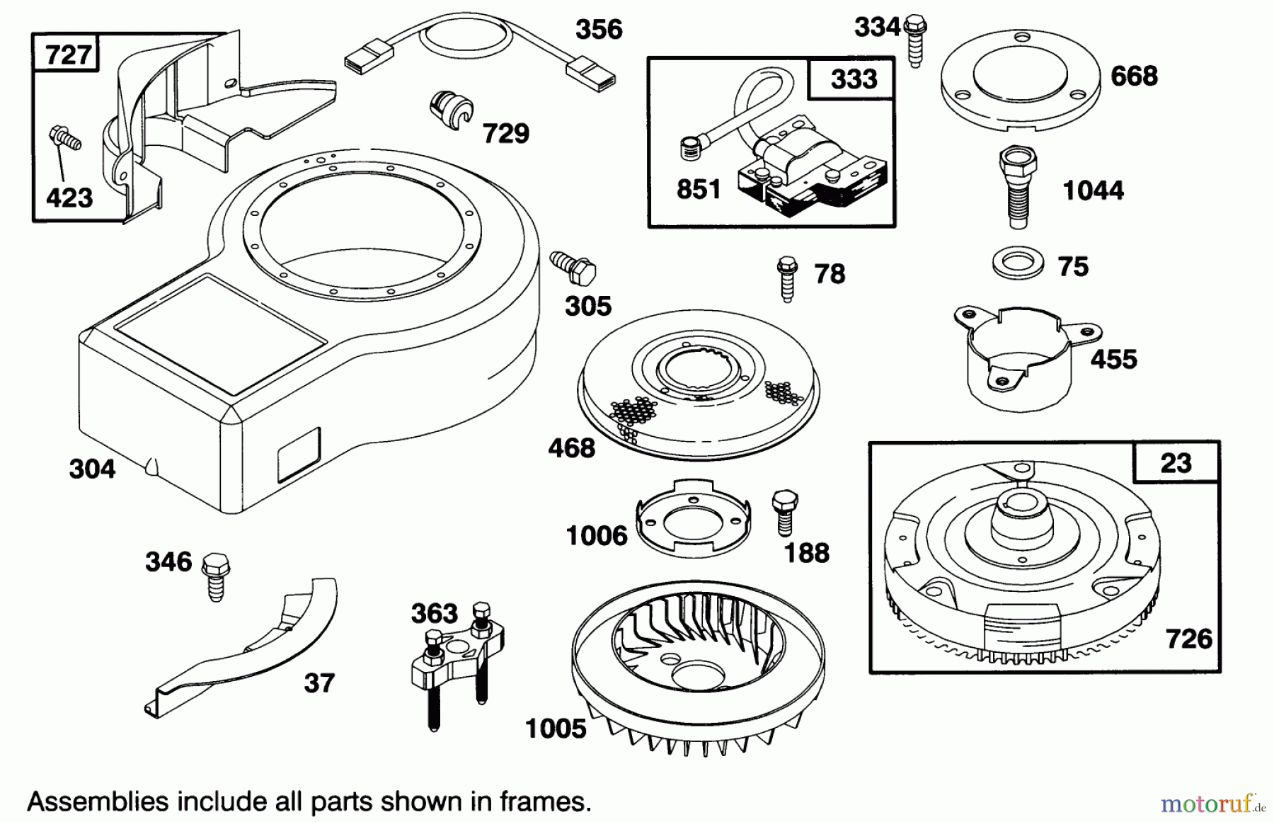  Toro Neu Mowers, Lawn & Garden Tractor Seite 1 71200 (12-32XL) - Toro 12-32XL Lawn Tractor, 1995 (5900001-5910000) ENGINE BRIGGS & STRATTON MODEL 283707-0156-01 #6