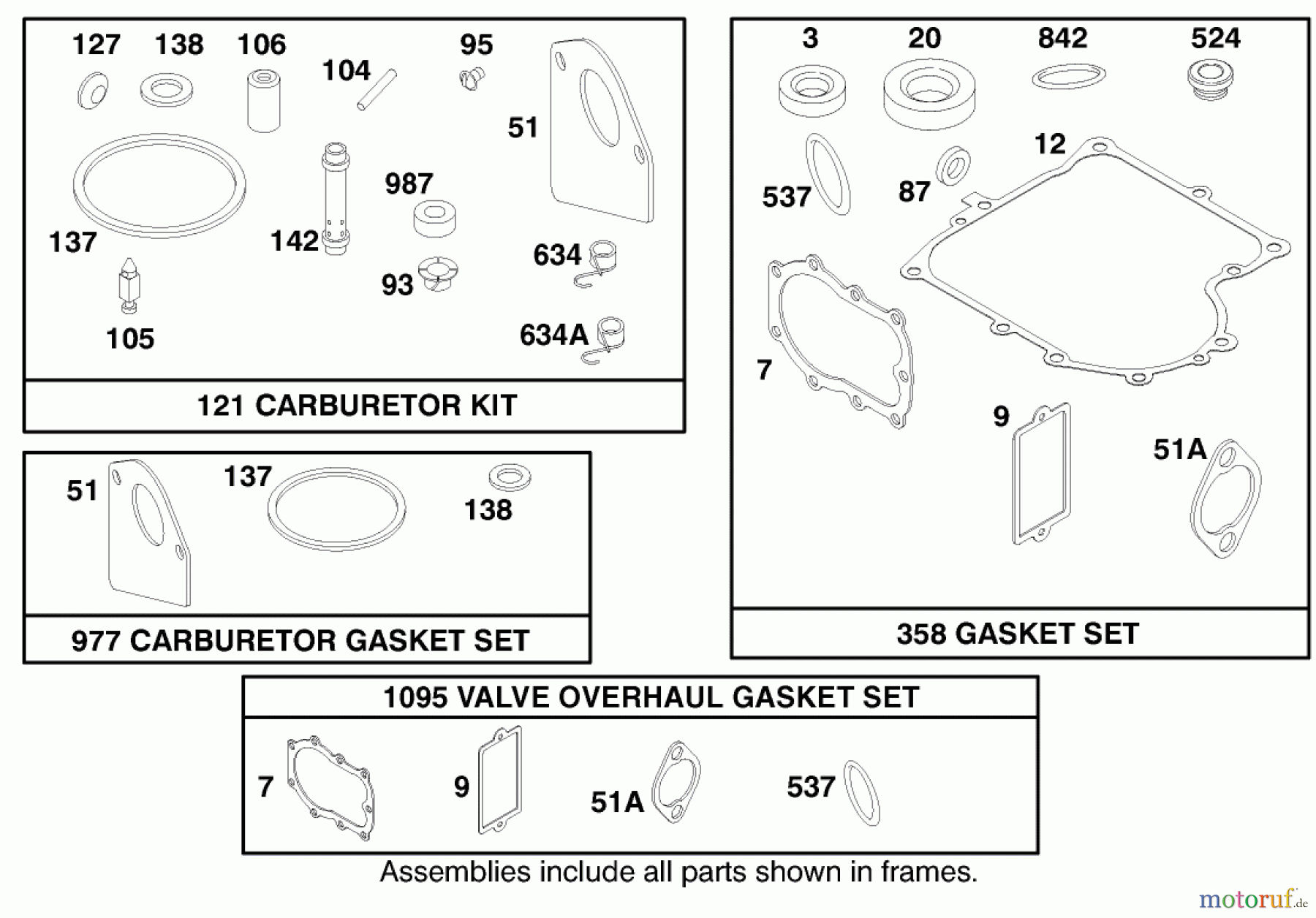 Toro Neu Mowers, Lawn & Garden Tractor Seite 1 71201 (12-32XL) - Toro 12-32XL Lawn Tractor, 1998 (8900001-8999999) ENGINE BRIGGS & STRATTON MODEL 283707-1156-E1 #8