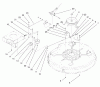 Toro 71201 (12-32XL) - 12-32XL Lawn Tractor, 1998 (8900001-8999999) Ersatzteile PULLEY & BELT ASSEMBLY (32" CUTTING UNIT)