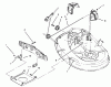 Toro 71202 (12-38XL) - 12-38XL Lawn Tractor, 1995 (5900001-5999999) Ersatzteile CABLE & COVER ASSEMBLY (38" CUTTING UNIT)