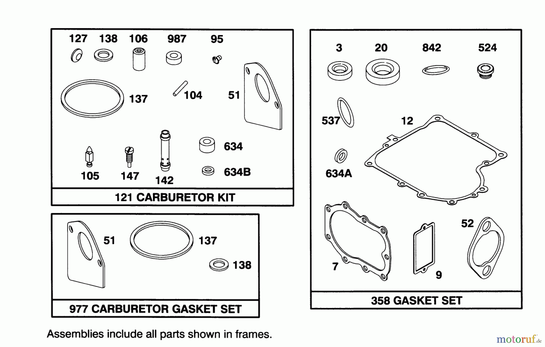 Toro Neu Mowers, Lawn & Garden Tractor Seite 1 71205 (13-38XL) - Toro 13-38XL Lawn Tractor, 1995 (59000001-59999999) ENGINE BRIGGS & STRATTON MODEL 28M707-0122-01 #8