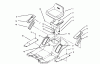Toro 71205 (13-38XL) - 13-38XL Lawn Tractor, 1995 (59000001-59999999) Ersatzteile SEAT ASSEMBLY