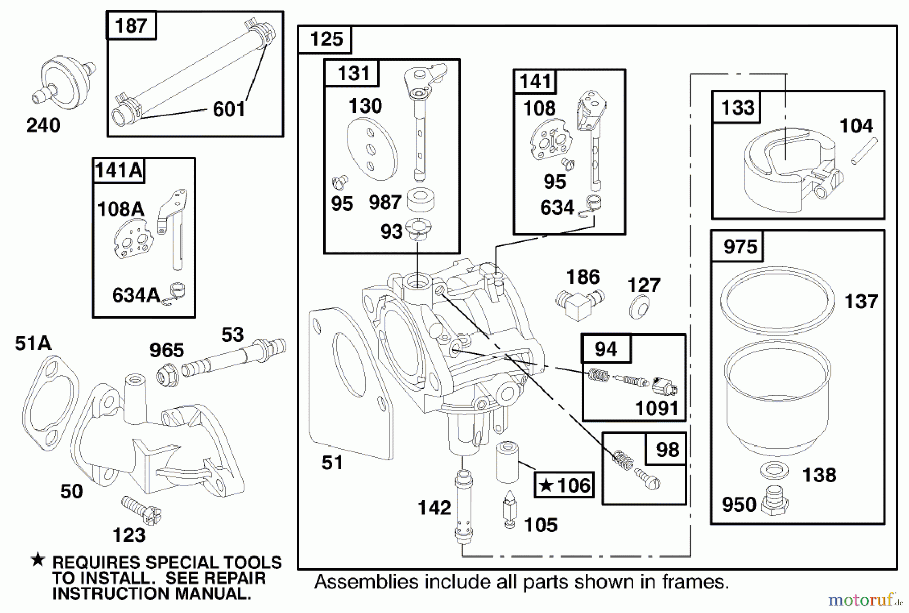 Toro Neu Mowers, Lawn & Garden Tractor Seite 1 71209 (13-32XLE) - Toro 13-32XLE Lawn Tractor, 2000 (200000001-200999999) ENGINE BRIGGS & STRATTON MODEL 28M707-1122-E1 #4