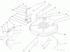 Toro 71209 (13-32XLE) - 13-32XLE Lawn Tractor, 2001 (210000001-210999999) Ersatzteile 32" DECK COMPONENTS ASSEMBLY #1