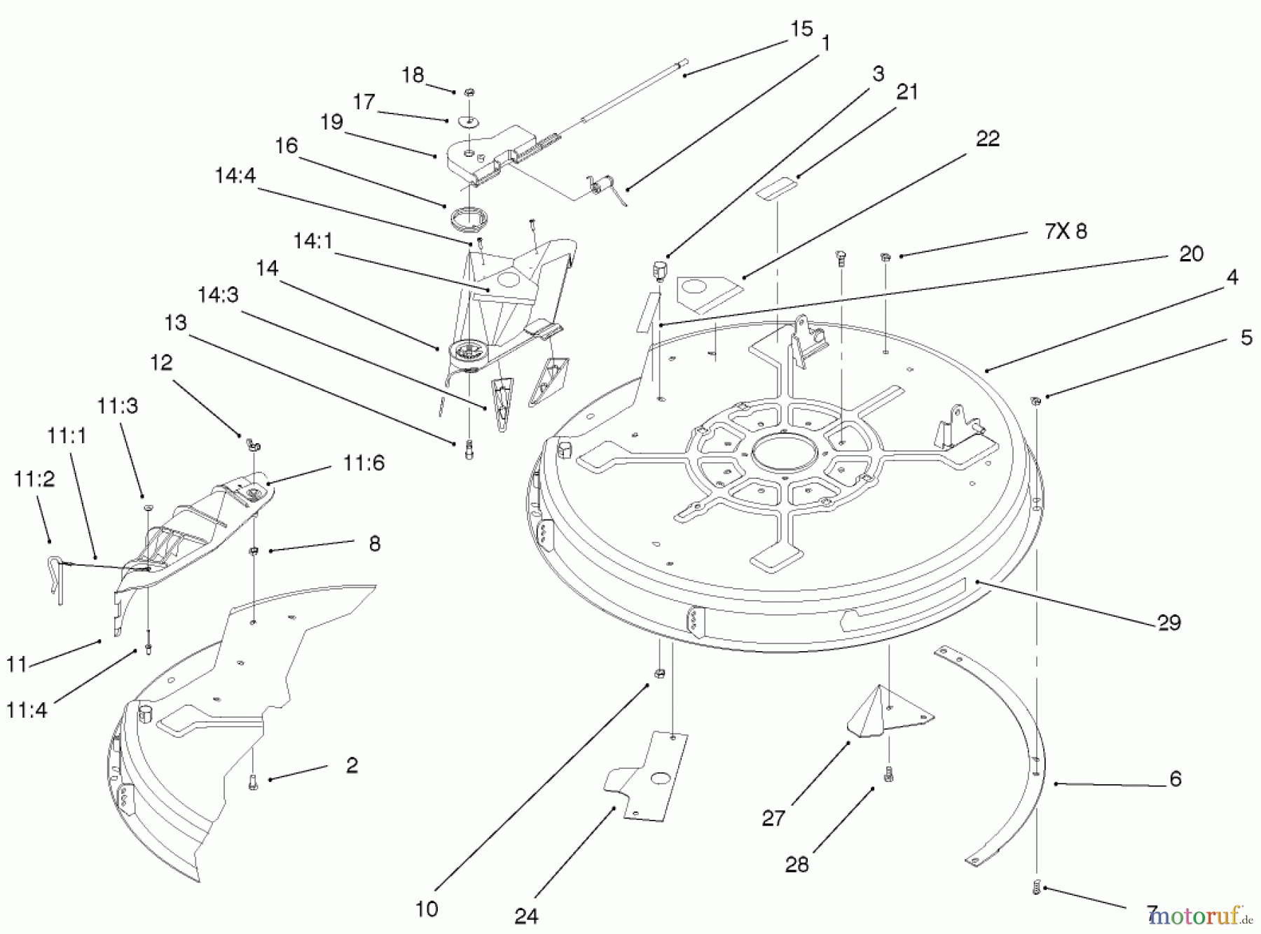 Toro Neu Mowers, Lawn & Garden Tractor Seite 1 71209 (13-32XLE) - Toro 13-32XLE Lawn Tractor, 2001 (210000001-210999999) 32