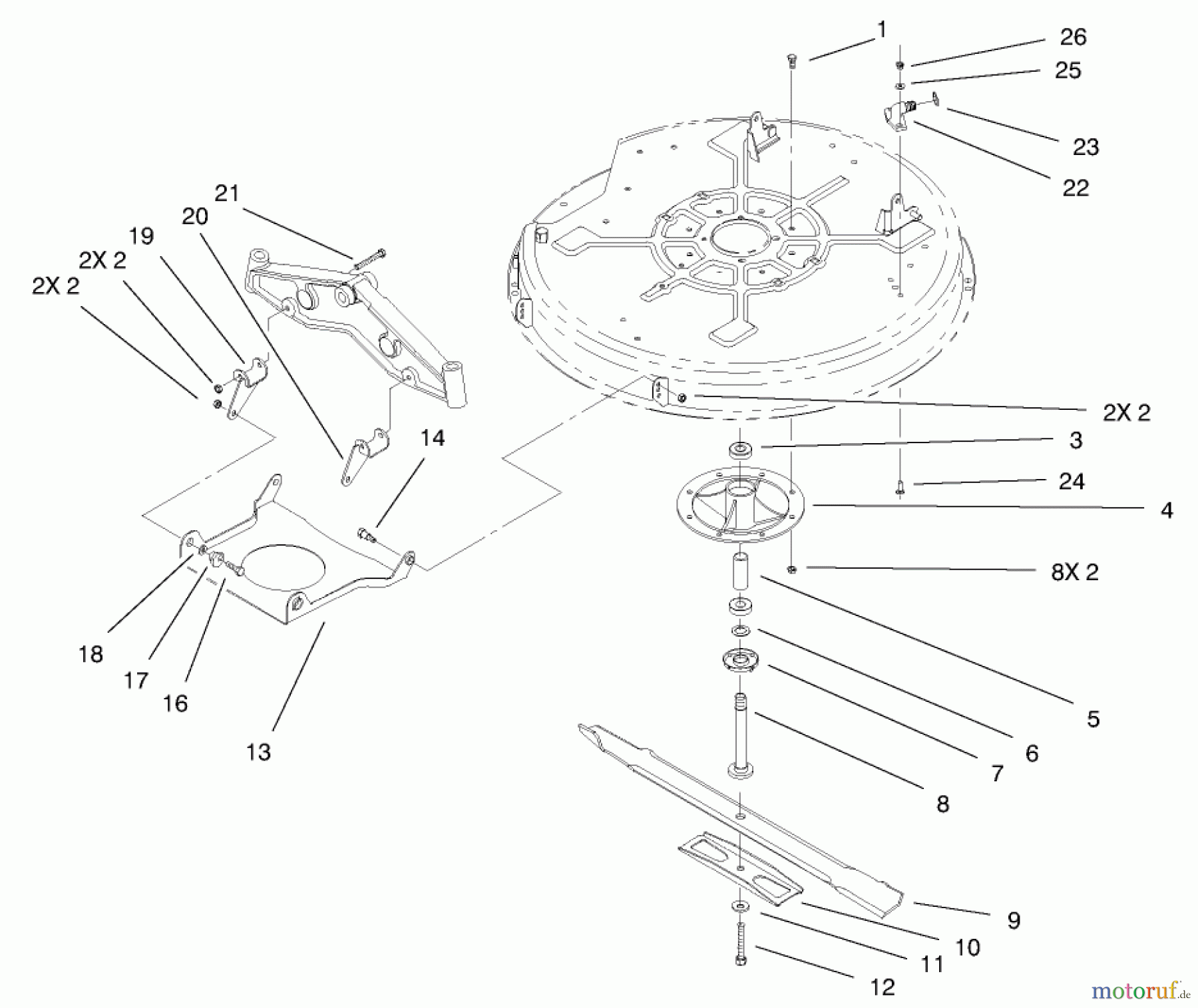  Toro Neu Mowers, Lawn & Garden Tractor Seite 1 71209 (13-32XLE) - Toro 13-32XLE Lawn Tractor, 2002 (220010001-220999999) 32