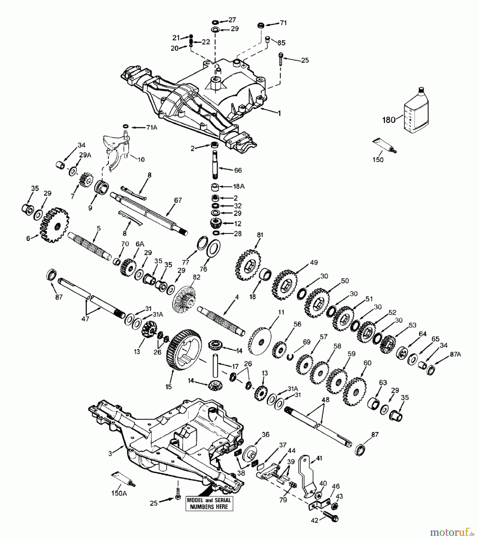  Toro Neu Mowers, Lawn & Garden Tractor Seite 1 71209 (13-32XLE) - Toro 13-32XLE Lawn Tractor, 2002 (220010001-220999999) PEERLESS TRANSAXLE MODEL MST 205-509