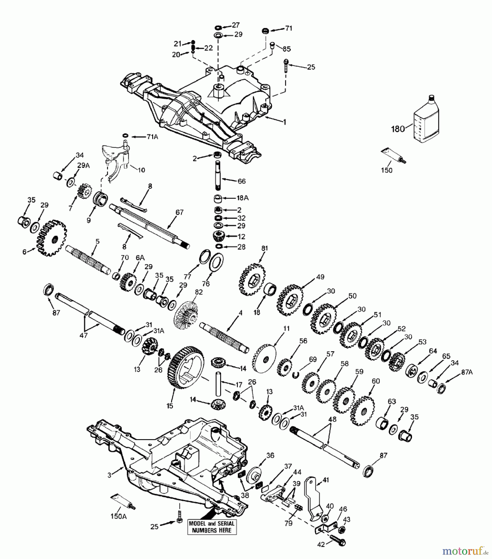  Toro Neu Mowers, Lawn & Garden Tractor Seite 1 71209 (13-32XLE) - Toro 13-32XLE Lawn Tractor, 2003 (230000001-230999999) PEERLESS TRANSAXLE MODEL MST 205-509
