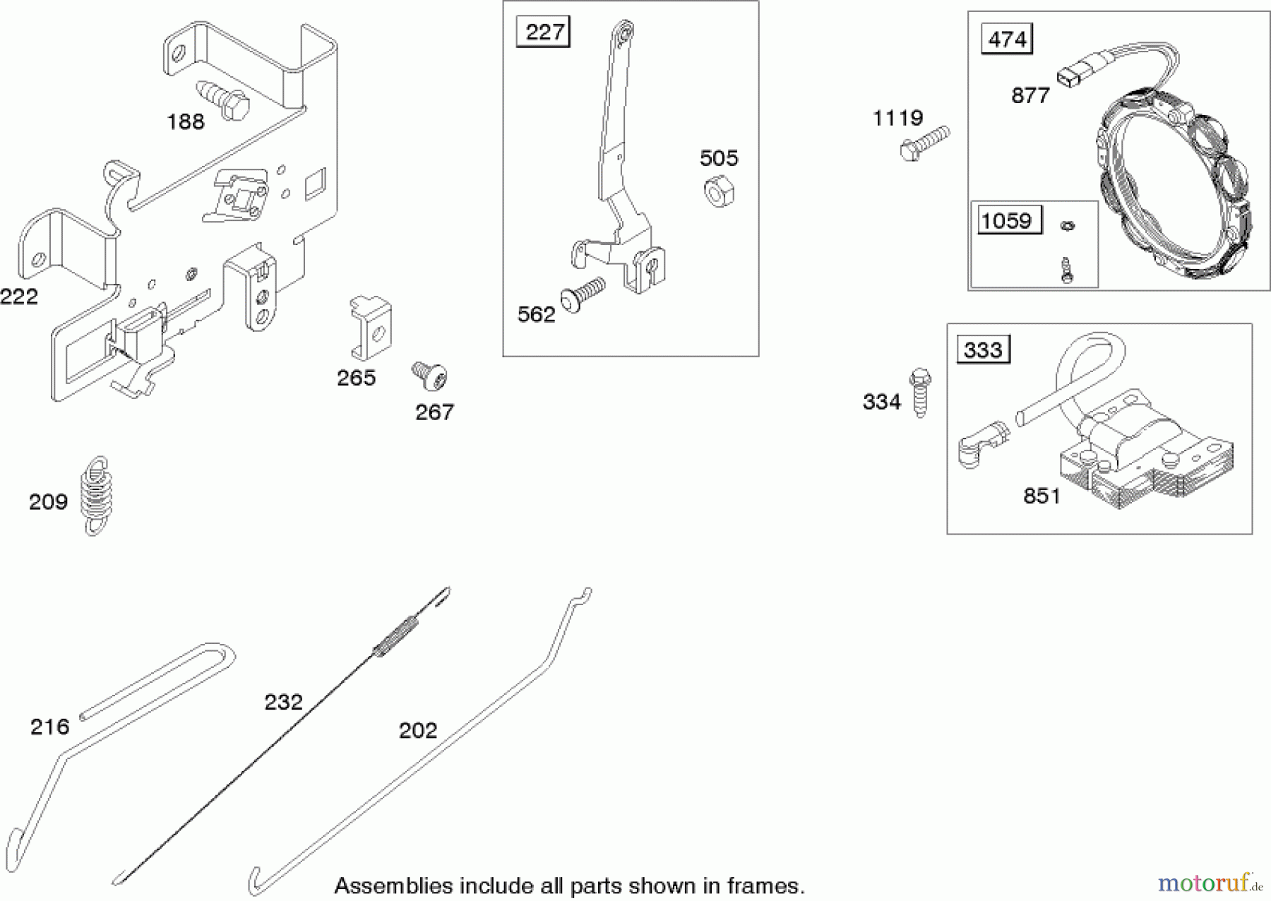  Toro Neu Mowers, Lawn & Garden Tractor Seite 1 71209 (13-32XLE) - Toro 13-32XLE Lawn Tractor, 2004 (240000001-240999999) GOVERNOR ASSEMBLY BRIGGS AND STRATTON MODEL 21A907-0169-E1