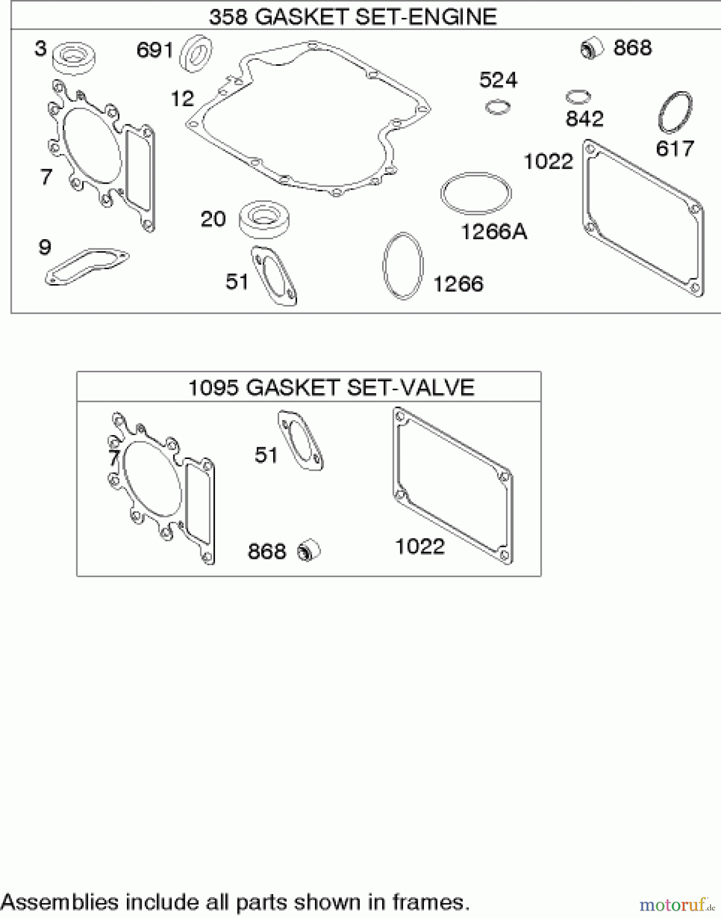 Toro Neu Mowers, Lawn & Garden Tractor Seite 1 71209 (XL 320) - Toro XL 320 Lawn Tractor, 2005 (250000001-250005000) GASKET ASSEMBLY BRIGGS AND STRATTON 21A907-0169-E1
