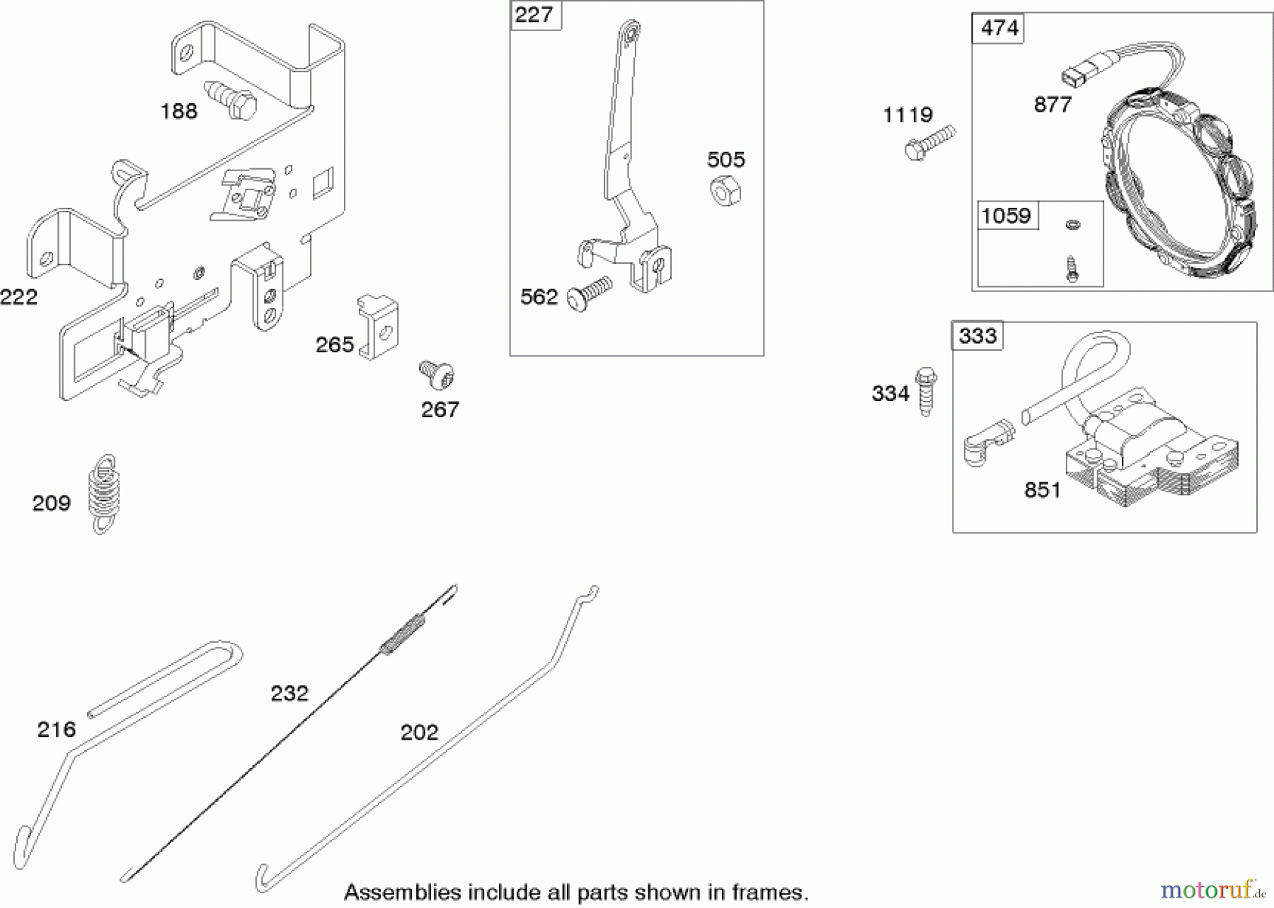 Toro Neu Mowers, Lawn & Garden Tractor Seite 1 71209 (XL 320) - Toro XL 320 Lawn Tractor, 2005 (250000001-250005000) GOVERNOR ASSEMBLY BRIGGS AND STRATTON 21A907-0169-E1