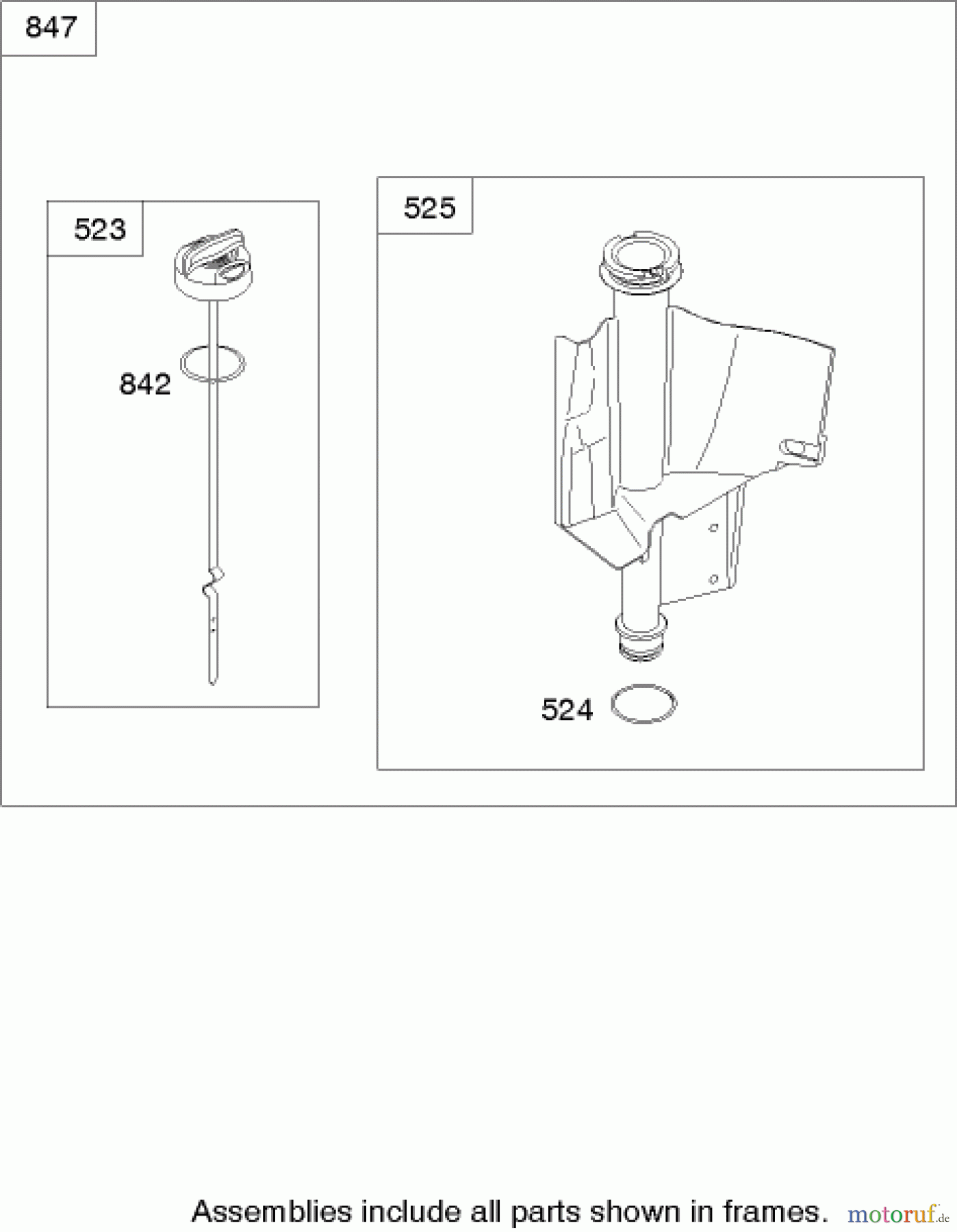 Toro Neu Mowers, Lawn & Garden Tractor Seite 1 71209 (XL 320) - Toro XL 320 Lawn Tractor, 2006 (260000001-260999999) OIL FILTER, TUBE AND PUMP ASSEMBLY BRIGGS AND STRATTON 21A907-0169-E1
