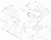 Toro 71209 (XL 320) - XL 320 Lawn Tractor, 2007 (270000001-270999999) Ersatzteile 32 INCH DECK BLADE DRIVE AND BRAKE ASSEMBLY