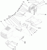 Toro 71209 (XL 320) - XL 320 Lawn Tractor, 2007 (270000001-270999999) Ersatzteile HOOD AND TOWER ASSEMBLY