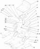 Toro 71209 (XL 320) - XL 320 Lawn Tractor, 2007 (270000001-270999999) Ersatzteile REAR BODY AND SEAT ASSEMBLY