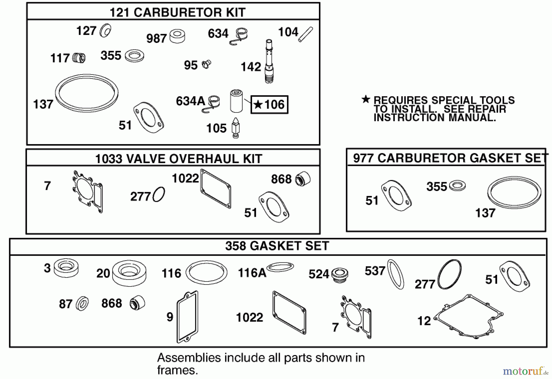 Toro Neu Mowers, Lawn & Garden Tractor Seite 1 71212 (17-44HXL) - Toro 17-44HXL Lawn Tractor, 2000 (200000001-200999999) ENGINE BRIGGS & STRATTON MODEL 312777-0128-E1 #10