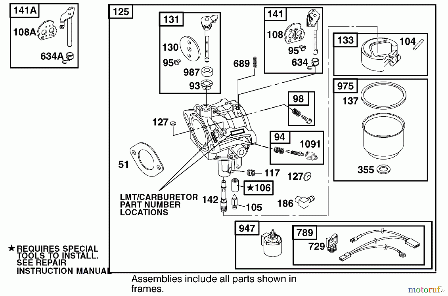 Toro Neu Mowers, Lawn & Garden Tractor Seite 1 71212 (17-44HXL) - Toro 17-44HXL Lawn Tractor, 2000 (200000001-200999999) ENGINE BRIGGS & STRATTON MODEL 312777-0128-E1 #4