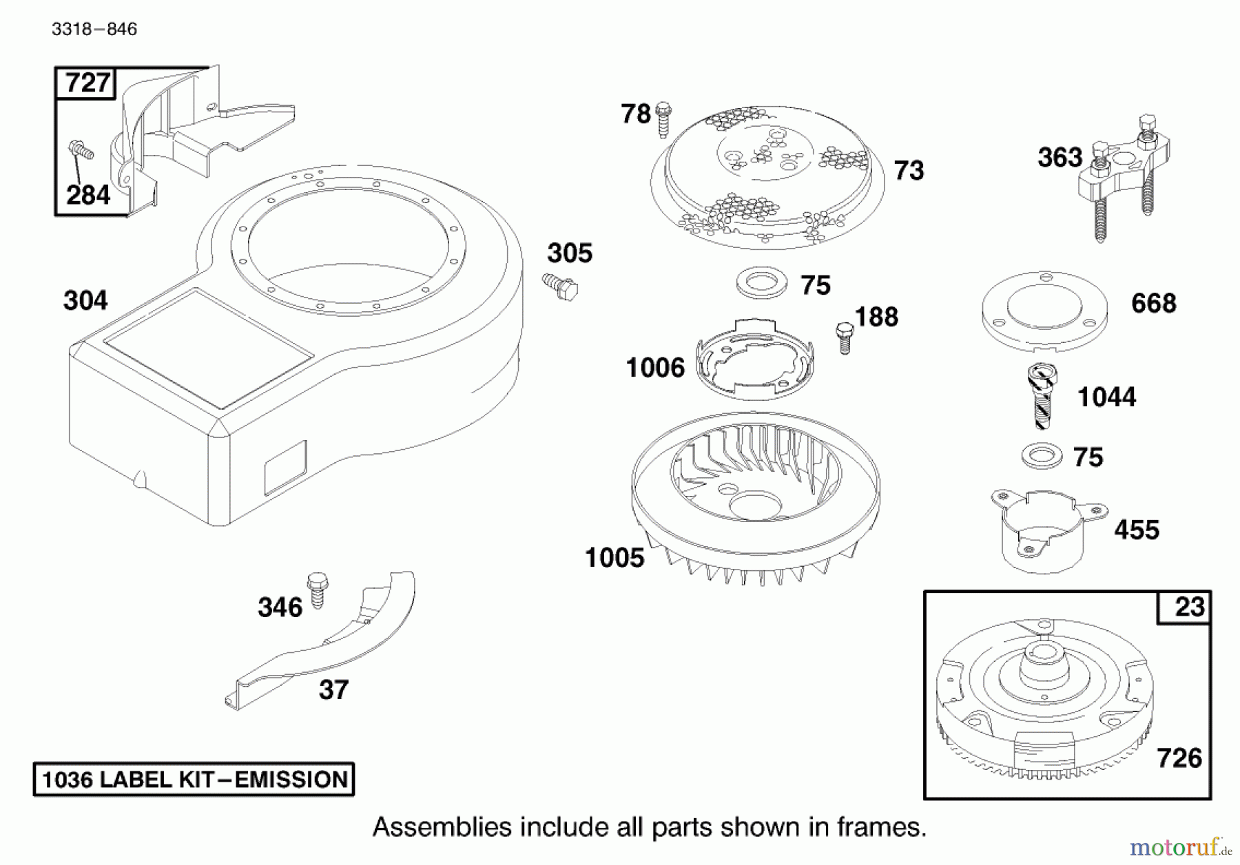 Toro Neu Mowers, Lawn & Garden Tractor Seite 1 71215 (14-38HXL) - Toro 14-38HXL Lawn Tractor, 1997 (7900001-7999999) ENGINE BRIGGS & STRATTON MODEL 28N707-0631-A1 #7